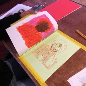 Wax-Monoprint-workshop